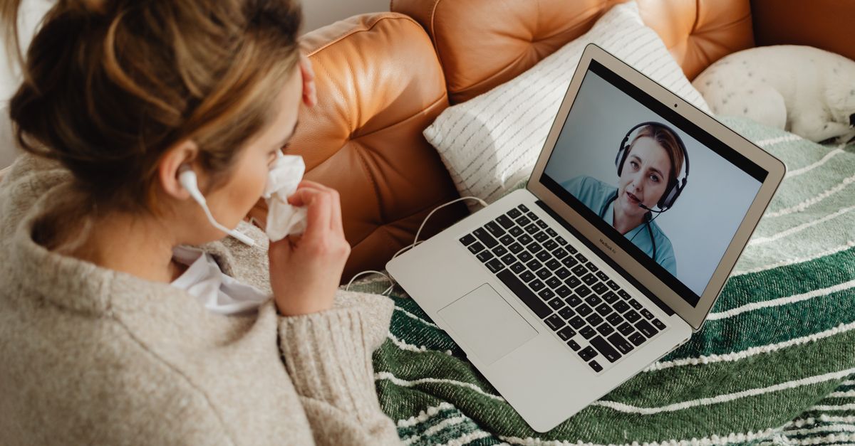 Comfortable telehealth setting for private psychiatric visits